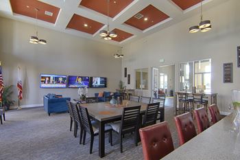 Clubhouse with coffee bar and kitchen